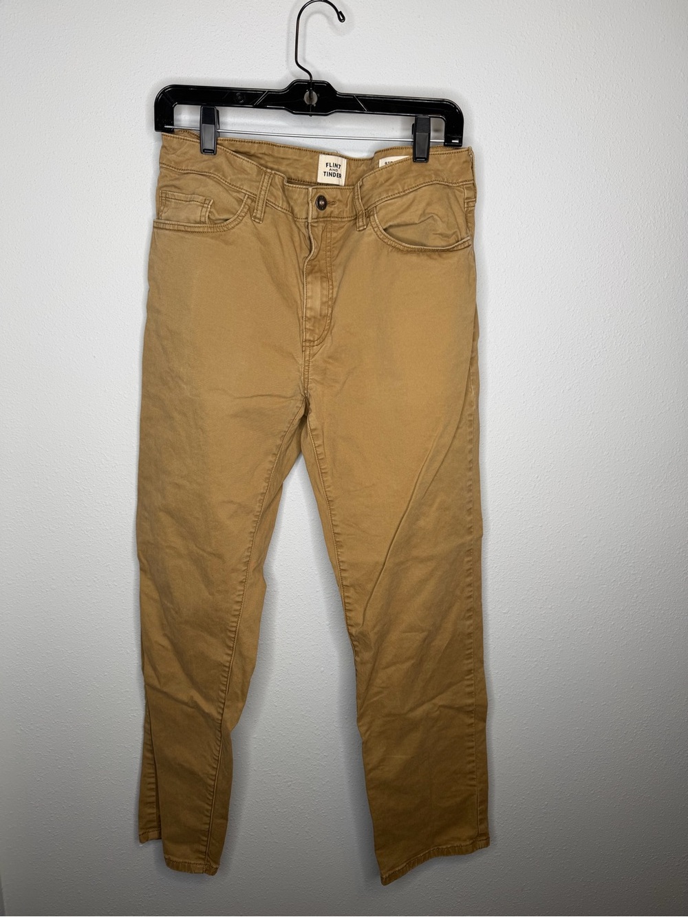 Flint and Tinder Khaki Canvas Pants straight fit 32x30